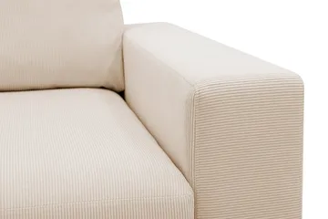 Scandi Djup 3-sits Soffa i Manchester - Beige - Möbler - Soffa - 3 sits soffa