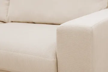 Scandi Djup 3-sits Soffa i Manchester - Beige - Möbler - Soffa - 3 sits soffa