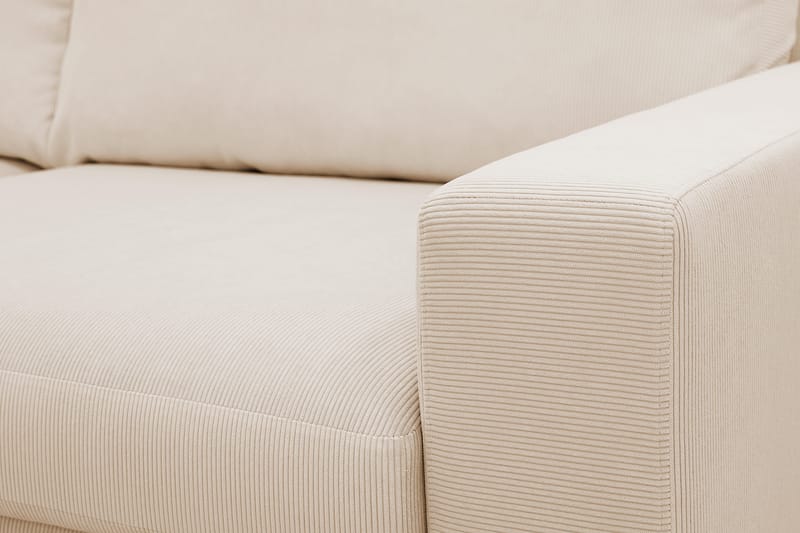 Scandi Djup 3-sits Soffa i Manchester - Beige - Möbler - Soffa - 3 sits soffa