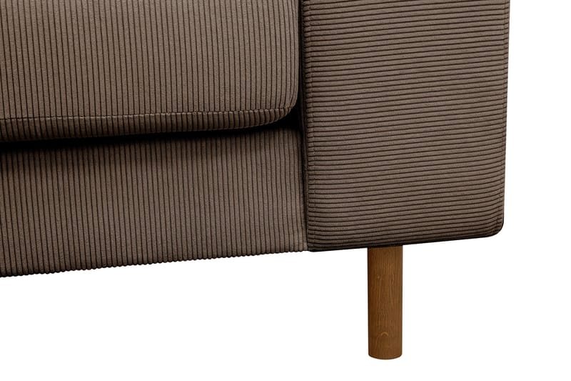 Scandi Djup 3-sits Soffa i Manchester - Brun - Möbler - Soffa - 3 sits soffa