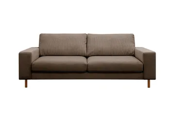 Scandi Djup 3-sits Soffa i Manchester - Brun - Möbler - Soffa - 3 sits soffa