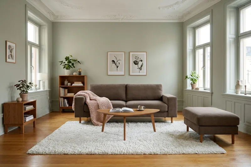 Scandi Djup 3-sits Soffa i Manchester - Brun - Möbler - Soffa - 3 sits soffa