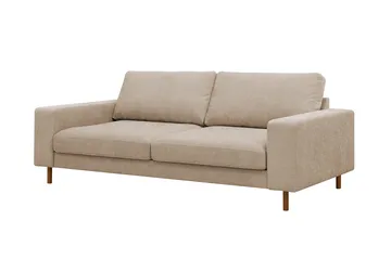 Scandi Djup 3-sits Soffa i Tyg - Beige - Möbler - Soffa - 3 sits soffa