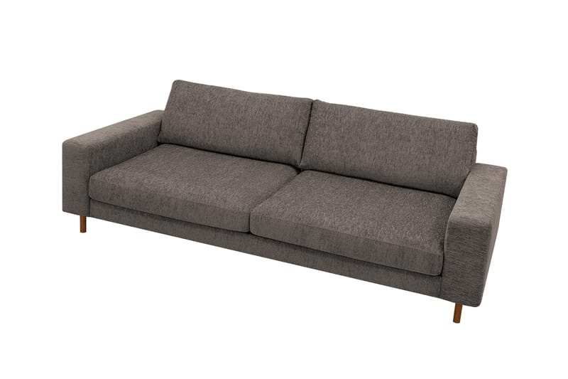 Scandi Djup 4-sits Soffa i Chenille - Grå - Möbler - Soffa - Sammetssoffa