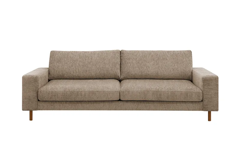 Scandi Djup 4-sits Soffa i Chenille - Mörkbeige - Möbler - Soffa - 4 sits soffa