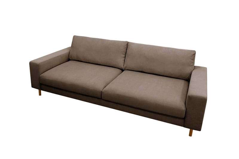 Scandi Djup 4-sits Soffa i Manchester - Brun - Möbler - Soffa - 4 sits soffa