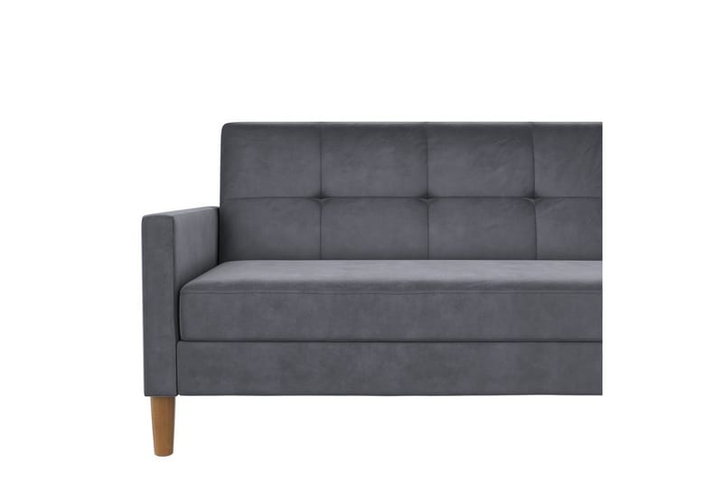 Schäslong Lilly Antracit, Sammet - Antracit, Sammet - Möbler - Soffa - Divansoffor & schäslongsoffa