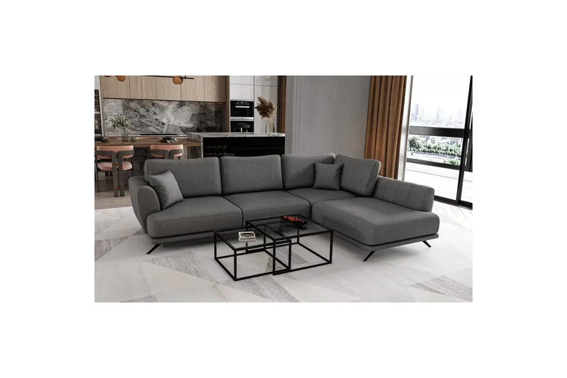 Sektion Eltap Larde 286x191x90 cm - Sola 6, Höger - Möbler - Soffa - Bäddsoffa