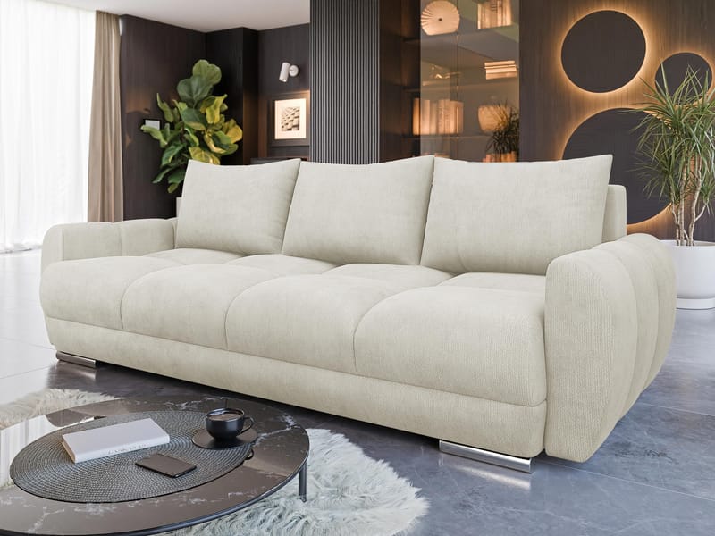 Simerly 3-sits Soffa - beige - Möbler - Soffa - Bäddsoffa