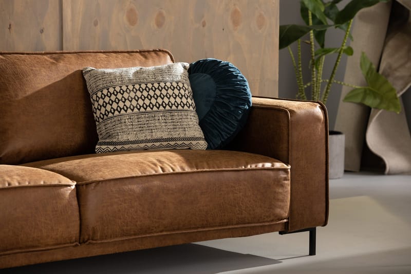 Akron 2,5-sits Soffa Bondedläder - Brun - Möbler - Soffa - Skinnsoffor