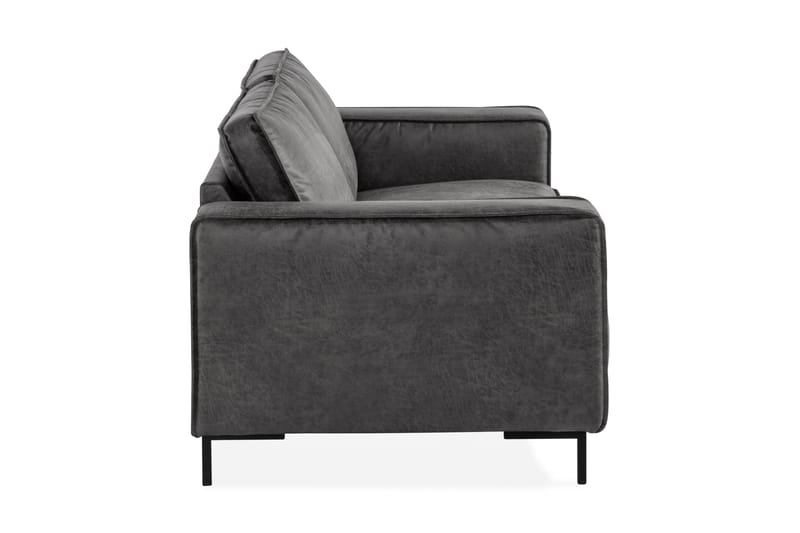 Akron 2,5-sits Soffa Bondedläder - Mörkgrå - Möbler - Soffa - Skinnsoffor