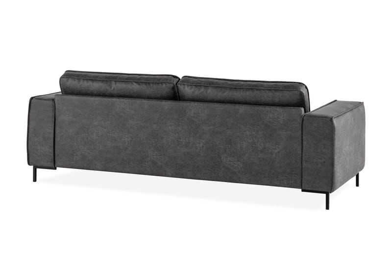 Akron 2,5-sits Soffa Bondedläder - Mörkgrå - Möbler - Soffa - Skinnsoffor
