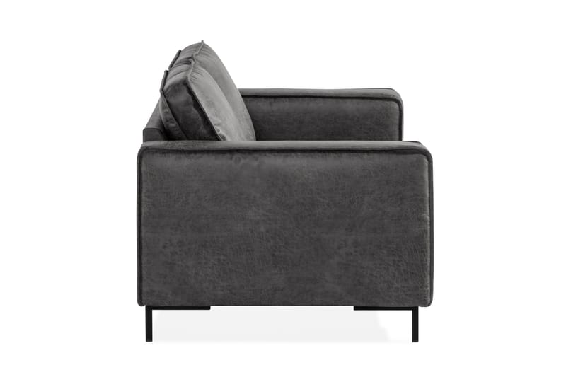 Akron 2-sits Soffa Bondedläder - Mörkgrå - Möbler - Soffa - Skinnsoffor
