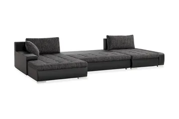 Cillo 2-sits Bäddsoffa - Svart/Grå - Möbler - Soffa - Skinnsoffor