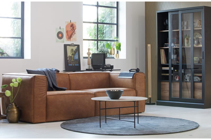 Harlow 3,5-sits Soffa Äkta Läder - Cognac - Möbler - Soffa - Skinnsoffor