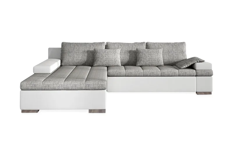 Naoma Divanbäddsoffa 310x175x83 cm - Grå - Möbler - Soffa - Skinnsoffor
