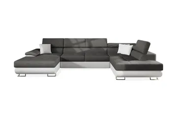 Reginia 6-sits Bäddsoffa - Vit/Grå - Möbler - Soffa - Skinnsoffor