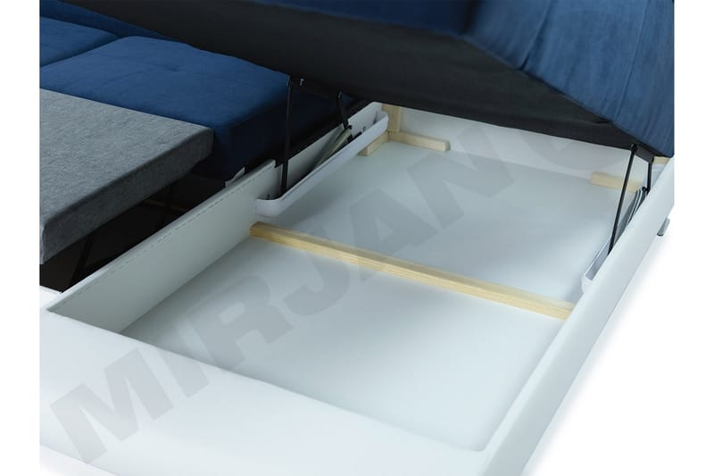 Reginia 6-sits Bäddsoffa - Vit/Grå - Möbler - Soffa - Skinnsoffor