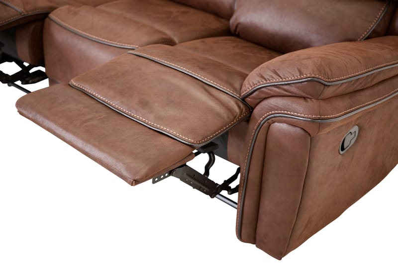 Saranda 3-sits Soffa - Brun - Möbler - Soffa - Biosoffa & reclinersoffa - 3 sits biosoffa & reclinersoffa
