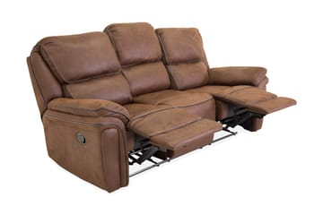 Saranda 3-sits Soffa - Brun - Möbler - Soffa - Biosoffa & reclinersoffa - 3 sits biosoffa & reclinersoffa