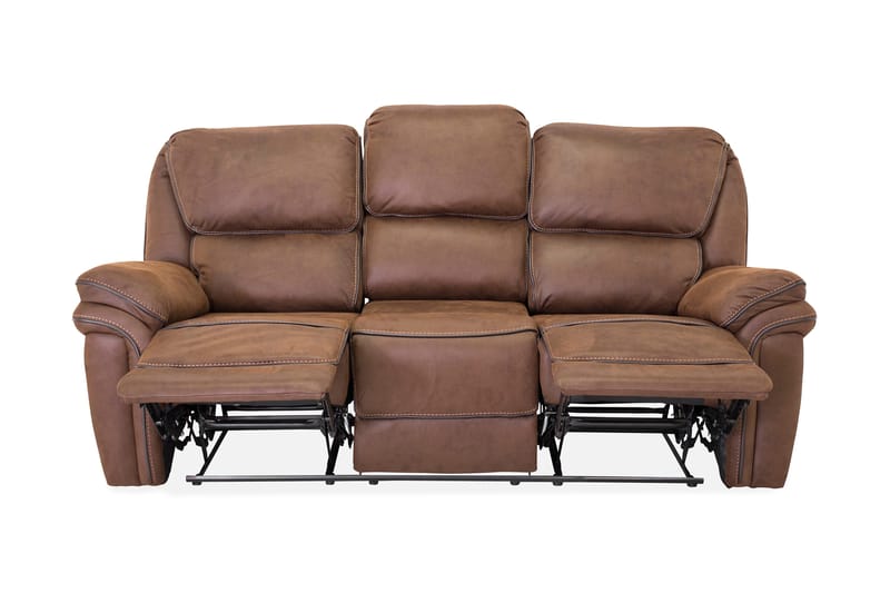Saranda 3-sits Soffa - Brun - Möbler - Soffa - Biosoffa & reclinersoffa - 3 sits biosoffa & reclinersoffa