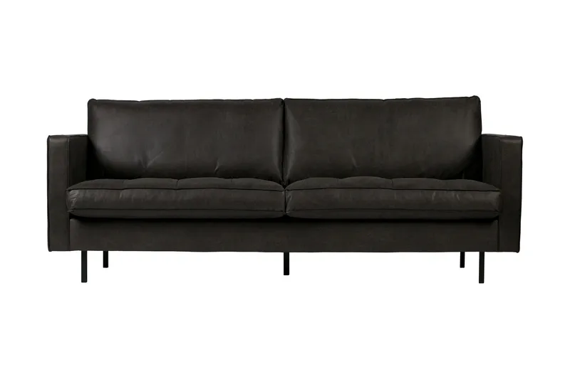 Teton 2,5-sits Soffa - Svart - Möbler - Soffa - Skinnsoffor