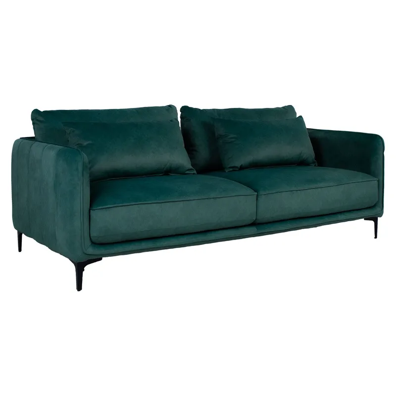 Soffa Bianka 3-sits - grön - Möbler - Soffa - Sammetssoffa