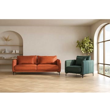 Soffa Bianka 3-sits - grön - Möbler - Soffa - Sammetssoffa