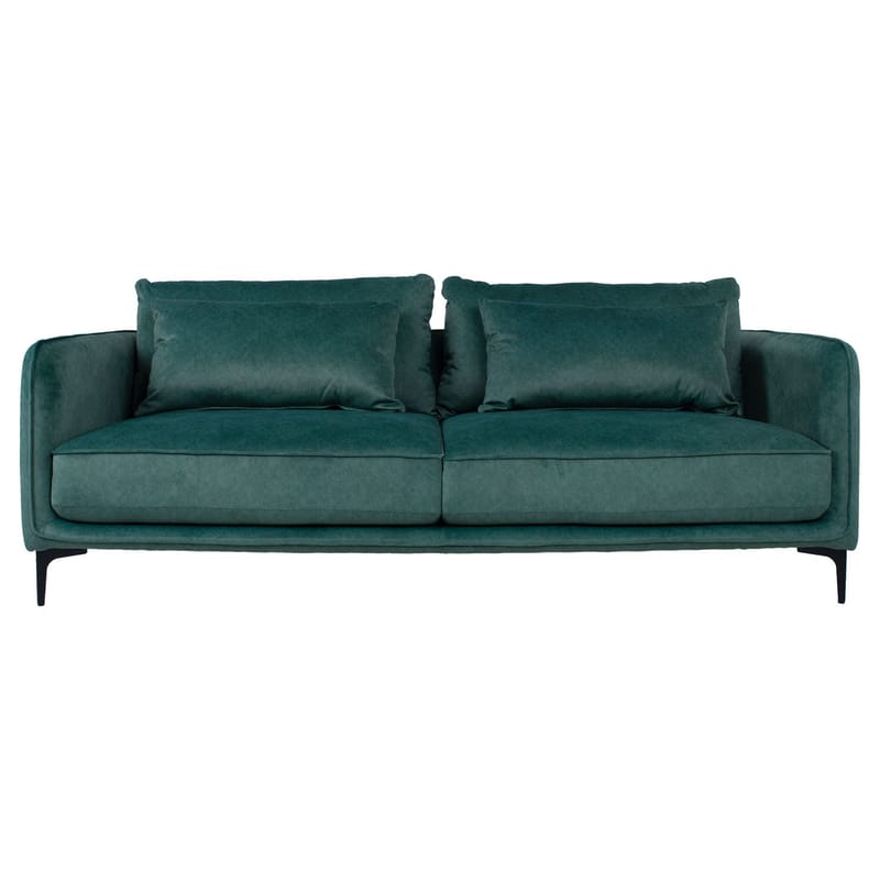 Soffa Bianka 3-sits - grön - Möbler - Soffa - Sammetssoffa