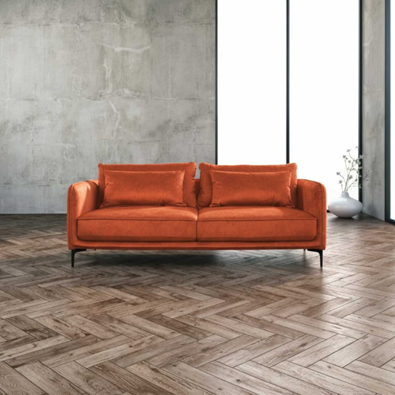 Soffa Bianka 3-sits - orange - Möbler - Soffa - Sammetssoffa
