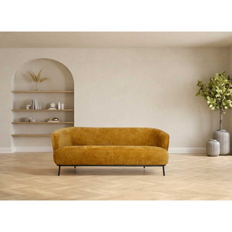 Soffa Gemala 2,5-sits - gul - Möbler - Soffa - Sammetssoffa