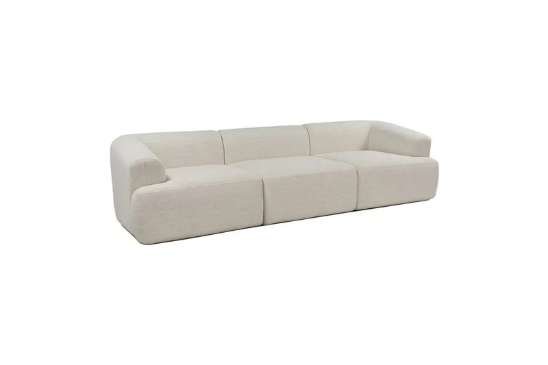 Soffa med 3 sittplatser Dashwood Vit - Vit - Möbler - Soffa - 4 sits soffa