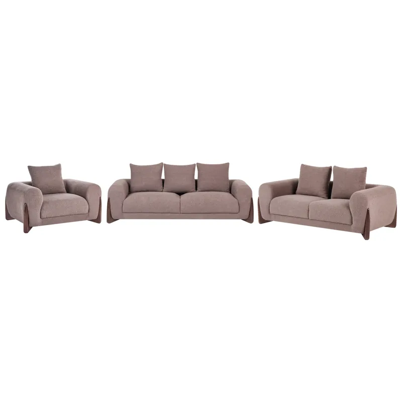 Soffgrupp 6-sits Vinliden - Mörkbrun - Möbler - Soffa - Soffgrupp