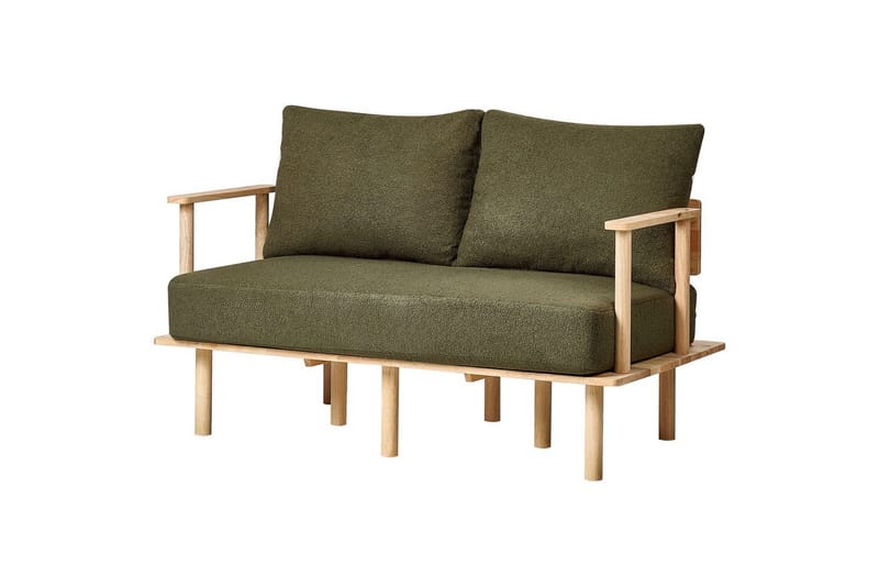 Soffgrupp Asker Grönt, ljust trä - Grönt, ljust trä - Möbler - Soffa - Soffgrupp