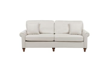 Soffgrupp Ginnerup Beige/mörkt trä - Beige/mörkt trä - Möbler - Soffa - Soffgrupp