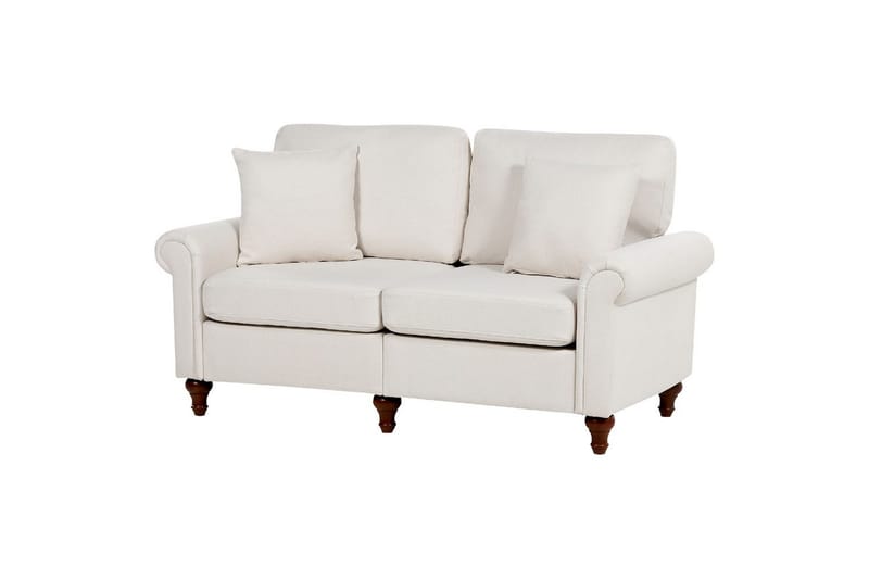 Soffgrupp Ginnerup Beige/mörkt trä - Beige/mörkt trä - Möbler - Soffa - Soffgrupp