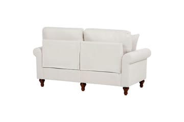 Soffgrupp Ginnerup Beige/mörkt trä - Beige/mörkt trä - Möbler - Soffa - Soffgrupp