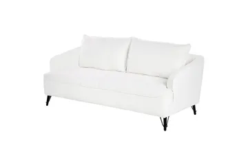 Soffgrupp Hobro Vit/Svart - Vit - Möbler - Soffa - Soffgrupp