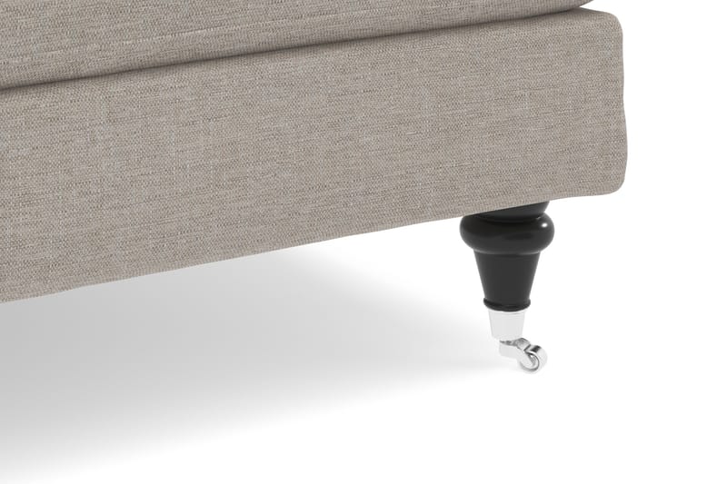 Howard Classic Soffgrupp 3-sits Soffa + Fåtölj + Fotpall i Tyg - Beige - Möbler - Soffa - Soffgrupp - Soffgrupp 3 2 1