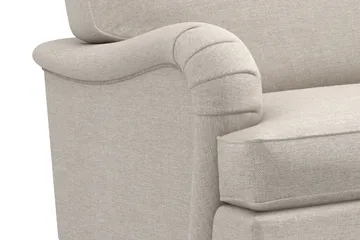 Howard Classic Soffgrupp 3-sits Soffa + Fåtölj + Fotpall i Tyg - Beige - Möbler - Soffa - Soffgrupp - Soffgrupp 3 2 1