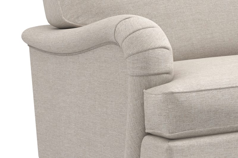 Howard Classic Soffgrupp 3-sits Soffa + Fåtölj + Fotpall i Tyg - Beige - Möbler - Soffa - Soffgrupp - Soffgrupp 3 2 1