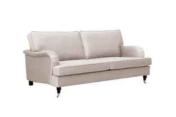 Howard Classic Soffgrupp 3-Sits Soffa och Fåtölj i Sammet - Beige - Möbler - Soffa - Soffgrupp - Soffgrupp 3 2 1