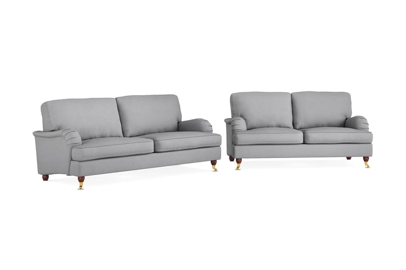 Howard Lyx Soffgrupp 3-sits + 2-sits Tygsoffa - Ljusgrå - Möbler - Soffa - Soffgrupp - Soffgrupp 3 2 1