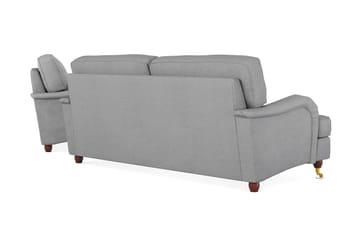 Howard Lyx Soffgrupp 3-sits + 2-sits Tygsoffa - Ljusgrå - Möbler - Soffa - Soffgrupp - Soffgrupp 3 2 1