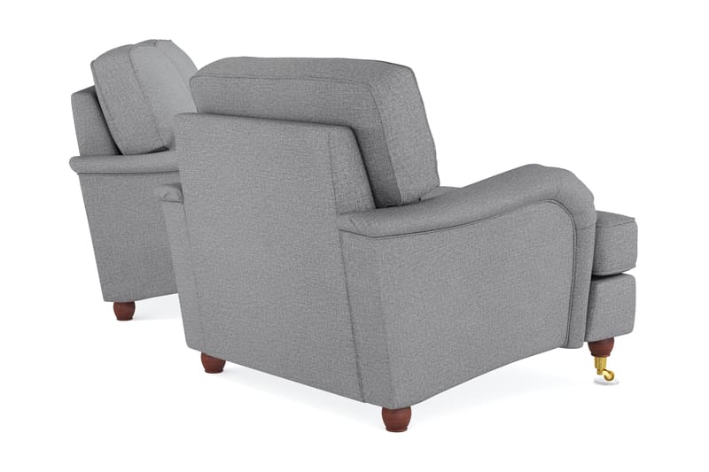 Howard Lyx Soffgrupp 3-sits Soffa + Fåtölj i Tyg - Ljusgrå - Möbler - Soffa - Soffgrupp - Soffgrupp 3 2 1