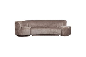Soffgrupp Kombi-Populär med Pouf - Taupe - Möbler - Soffa - 3 sits soffa