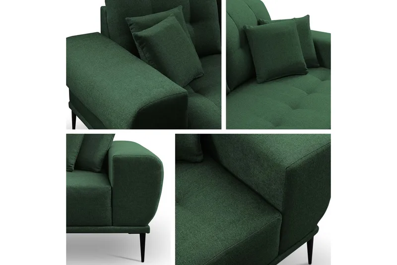 Rapale Soffgrupp Vänster med Fotpall - Beige - Möbler - Soffa - Divansoffor & schäslongsoffa
