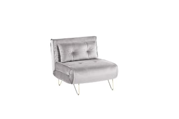 Soffgrupp 2-sits + 1-sits sammet grå VESTFOLD - Grå - Möbler - Soffa - Soffgrupp