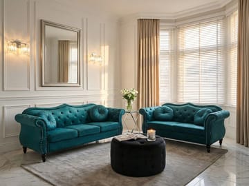 Soffgrupp Skien - Blågrön - Möbler - Soffa - Soffgrupp - Soffgrupp 3 2 1