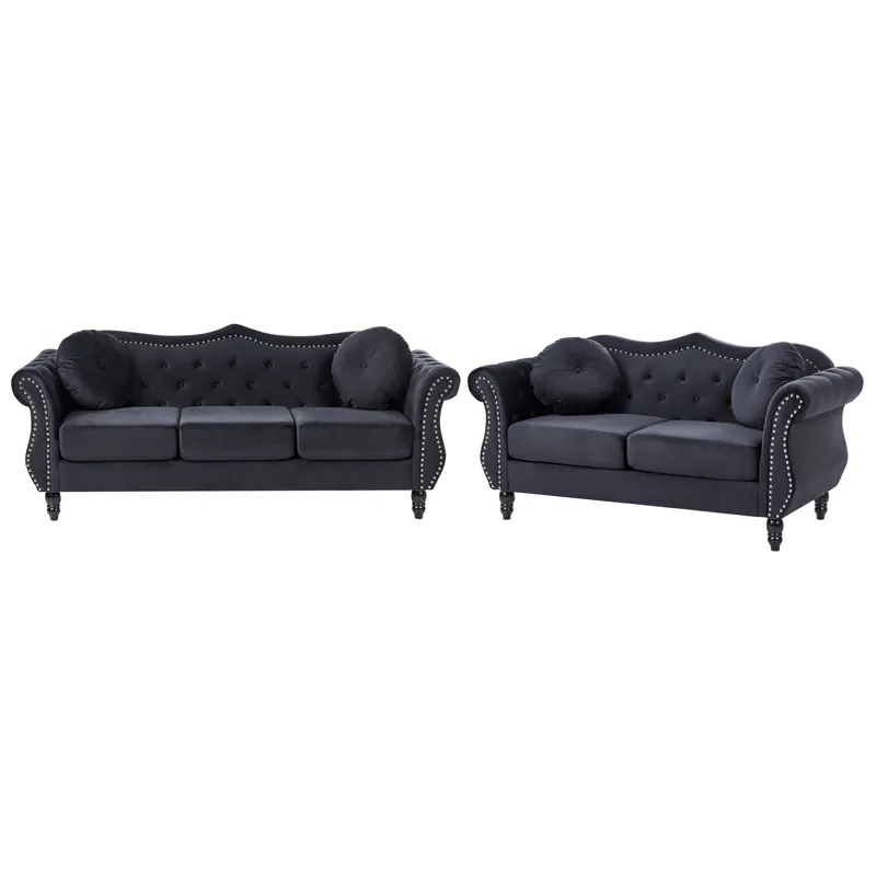 Soffgrupp Skien - Svart - Möbler - Soffa - Soffgrupp - Soffgrupp 3 2 1